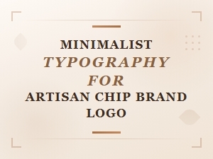 Clean Minimalist Typefaces for Artisan Chip Brand Logos